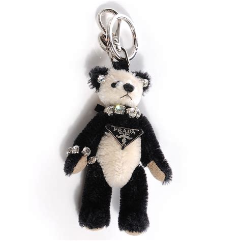 prada keychains|prada teddy bear keychain.